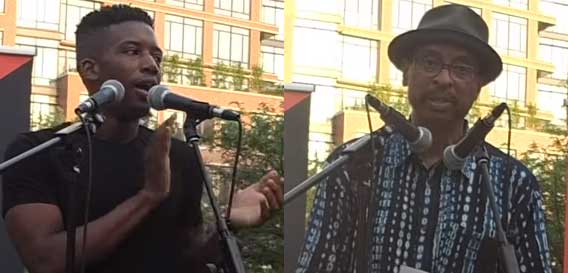 Timothy DuWhite and Ethelbert Miller