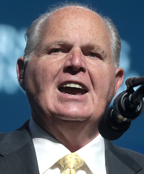 	  Rush Limbaugh speaking with attendees at the 2019 Student Action Summit hosted by Turning Point USA