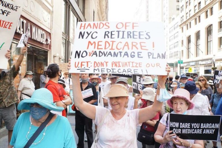 City Retired Workers Decry Medicare 