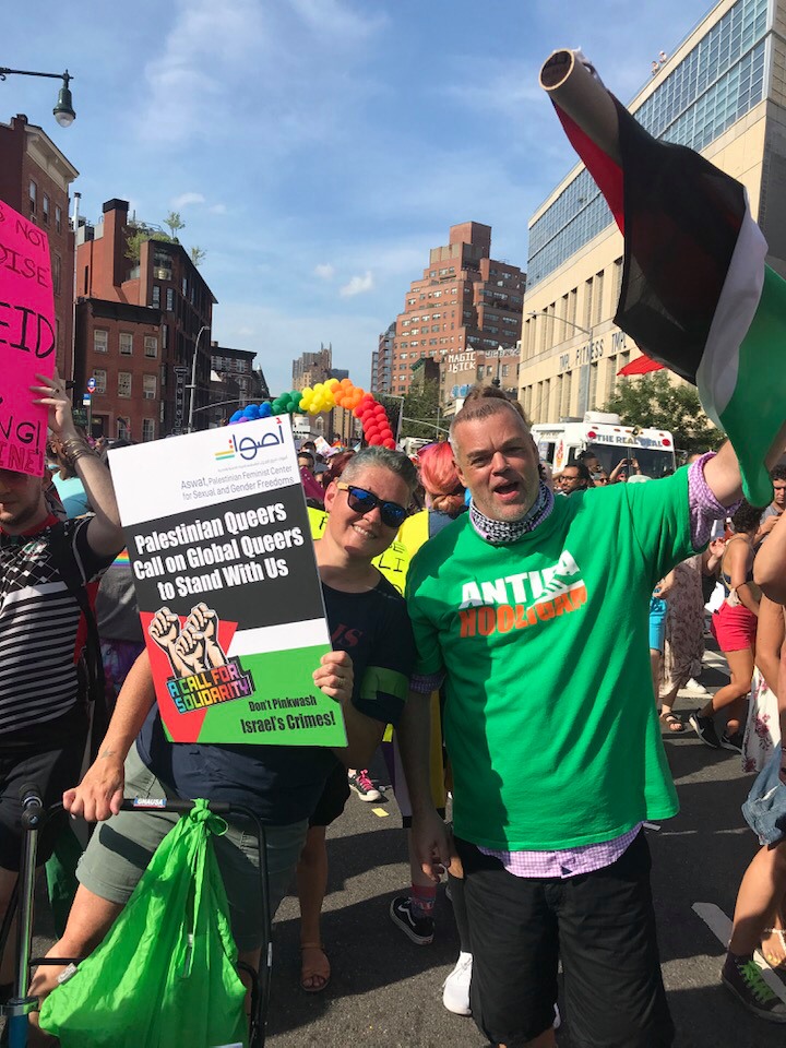 Emmaia Gelman at Palestine Solidarity Demonstration