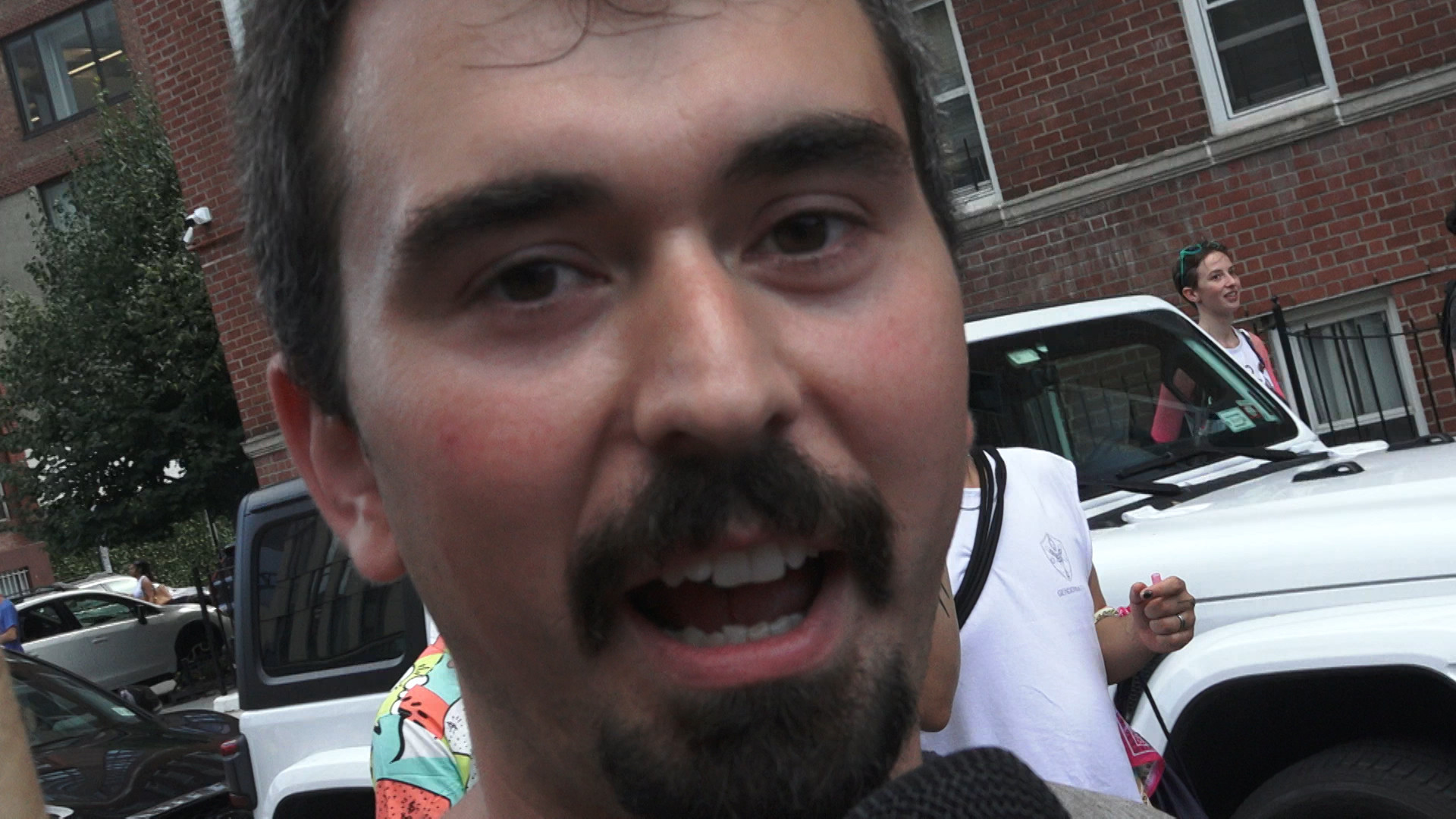 Marcher Antonio Balmer from Socialist Revolution