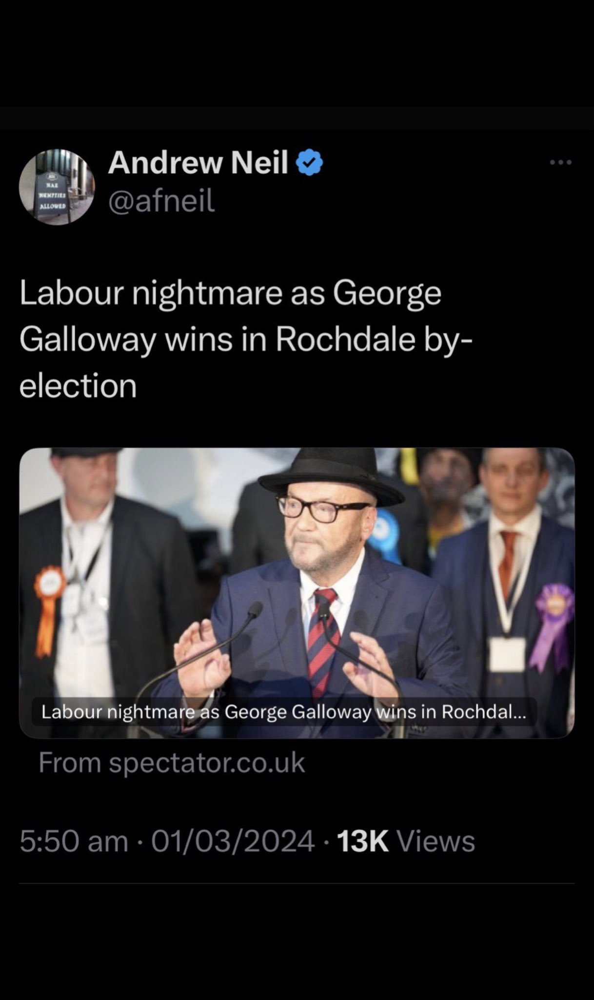 George Galloway Wins MP Seat