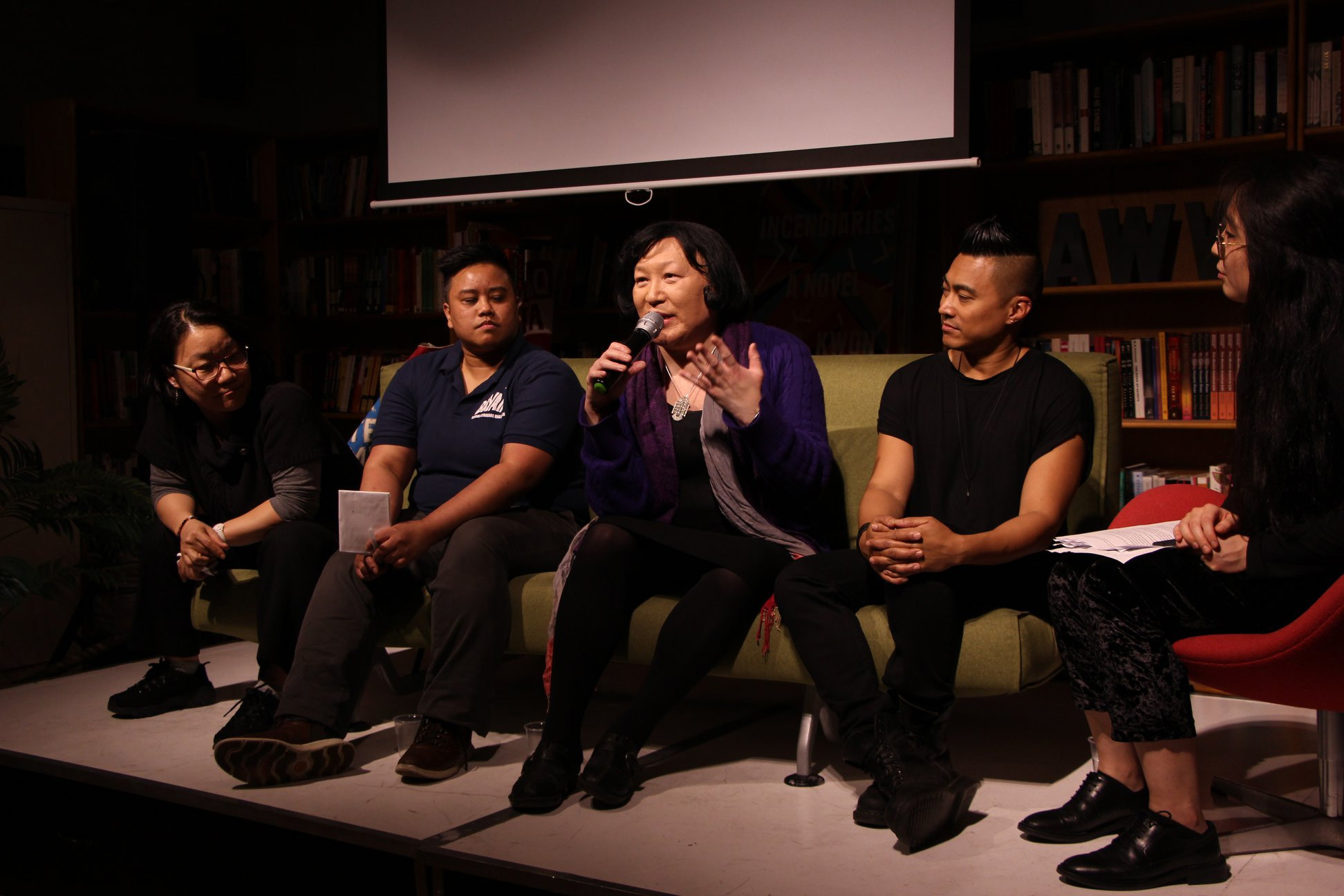 Panel Discussion at Showing of Call Her Ganda with PJ Raval, Pauline Park and others.