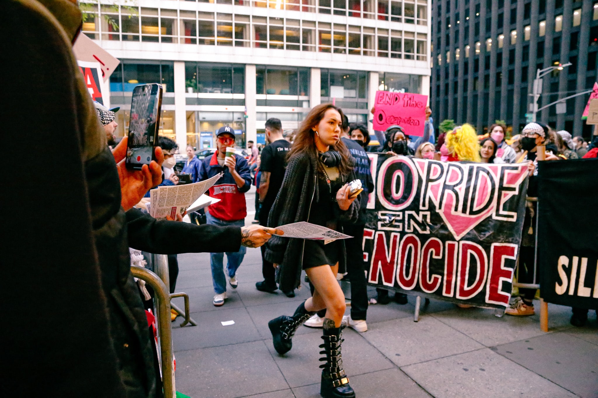 Protest Outside of GLAAD Media Awards