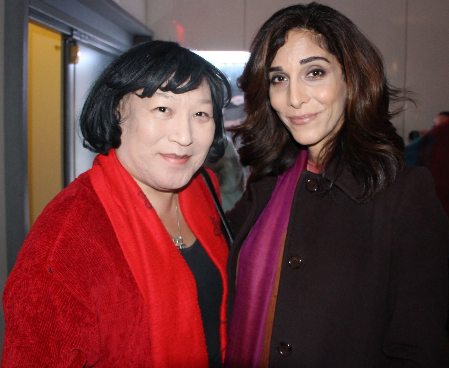 Pauline Park (l) with Pooya Mohseni (r)