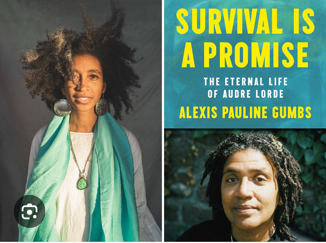 Alexis Pauline Gumbs (L) and Audre Lorde (R)