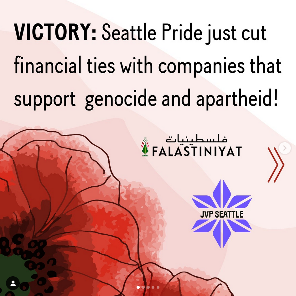 Seattle Pride Issues Solidarity Statement with Palestine