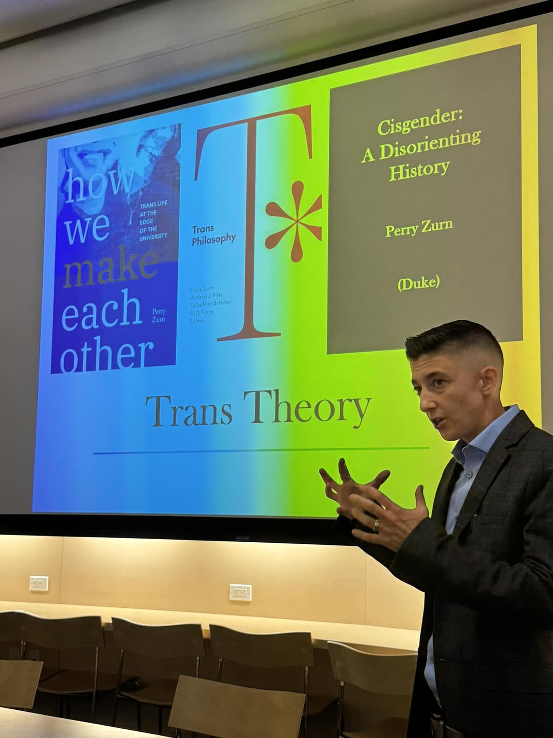 Perry Zurn speaking at the New School (9.12.24)