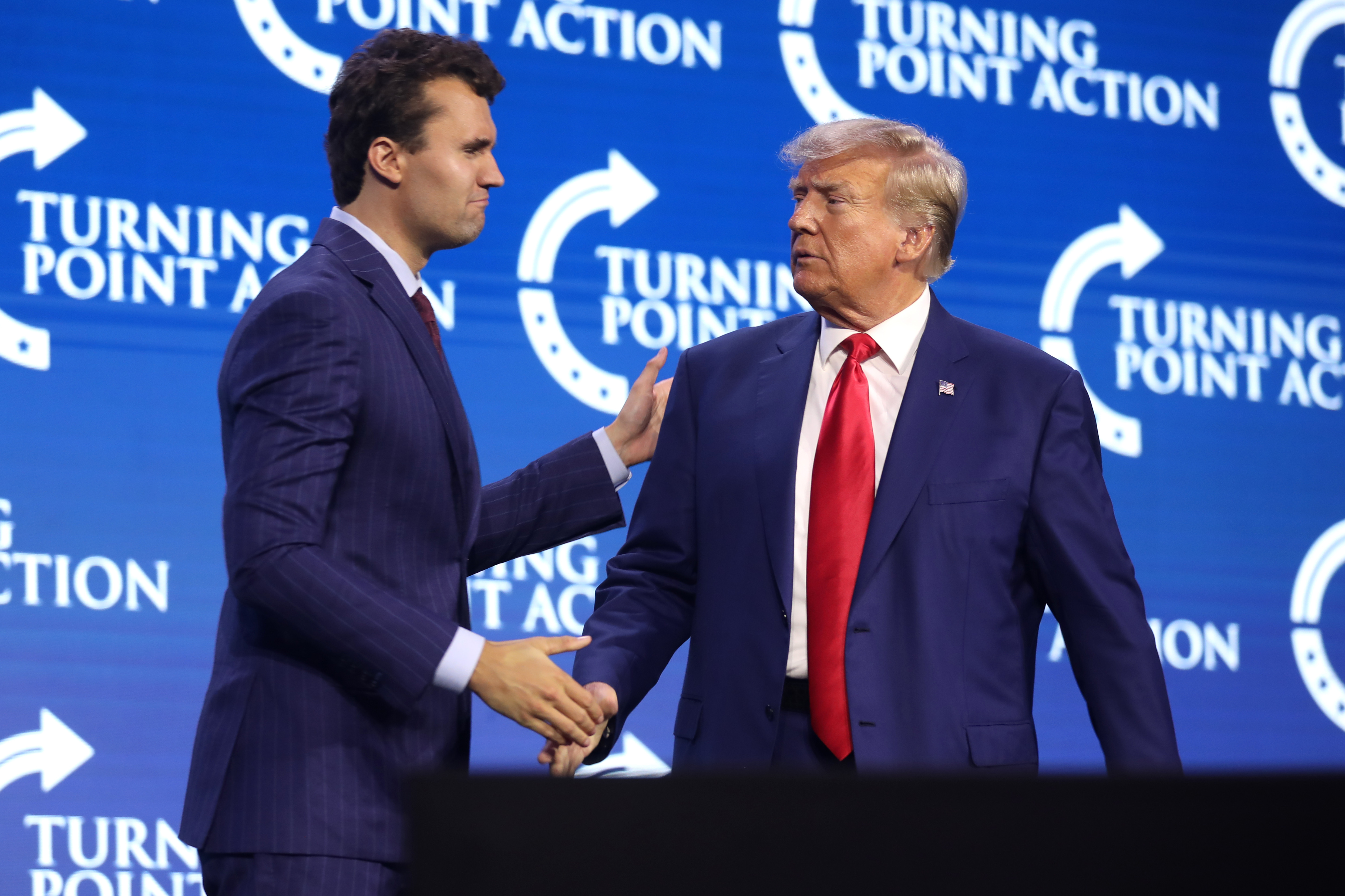 Charlie Kirk & Donald Trump at Turning Point USA Event