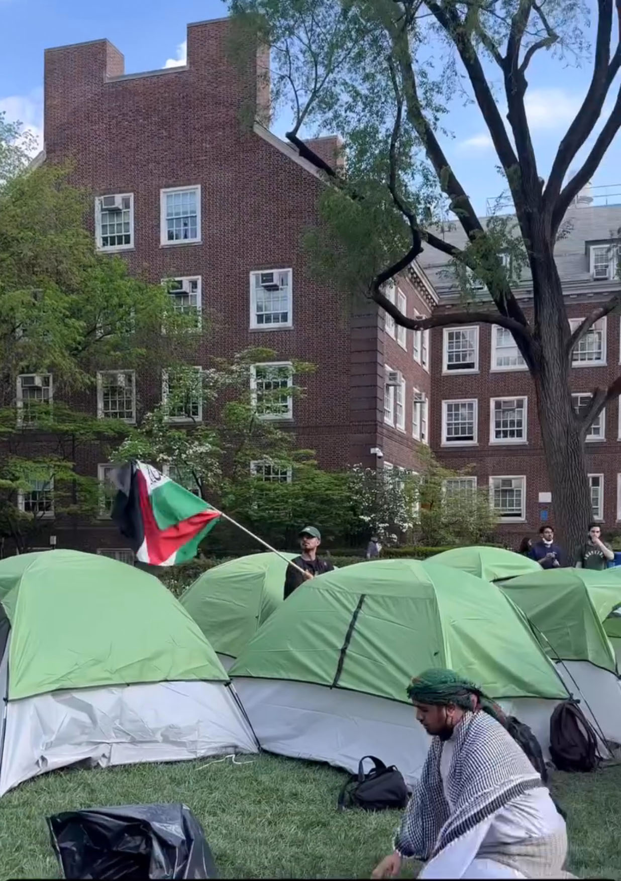 Brooklyn College during Pro-Palestine ProtestPhoto credit in instagram: masyouthcenter Brooklyn College during Pro-Palestine ProtestPhoto credit in instagram: masyouthcenter