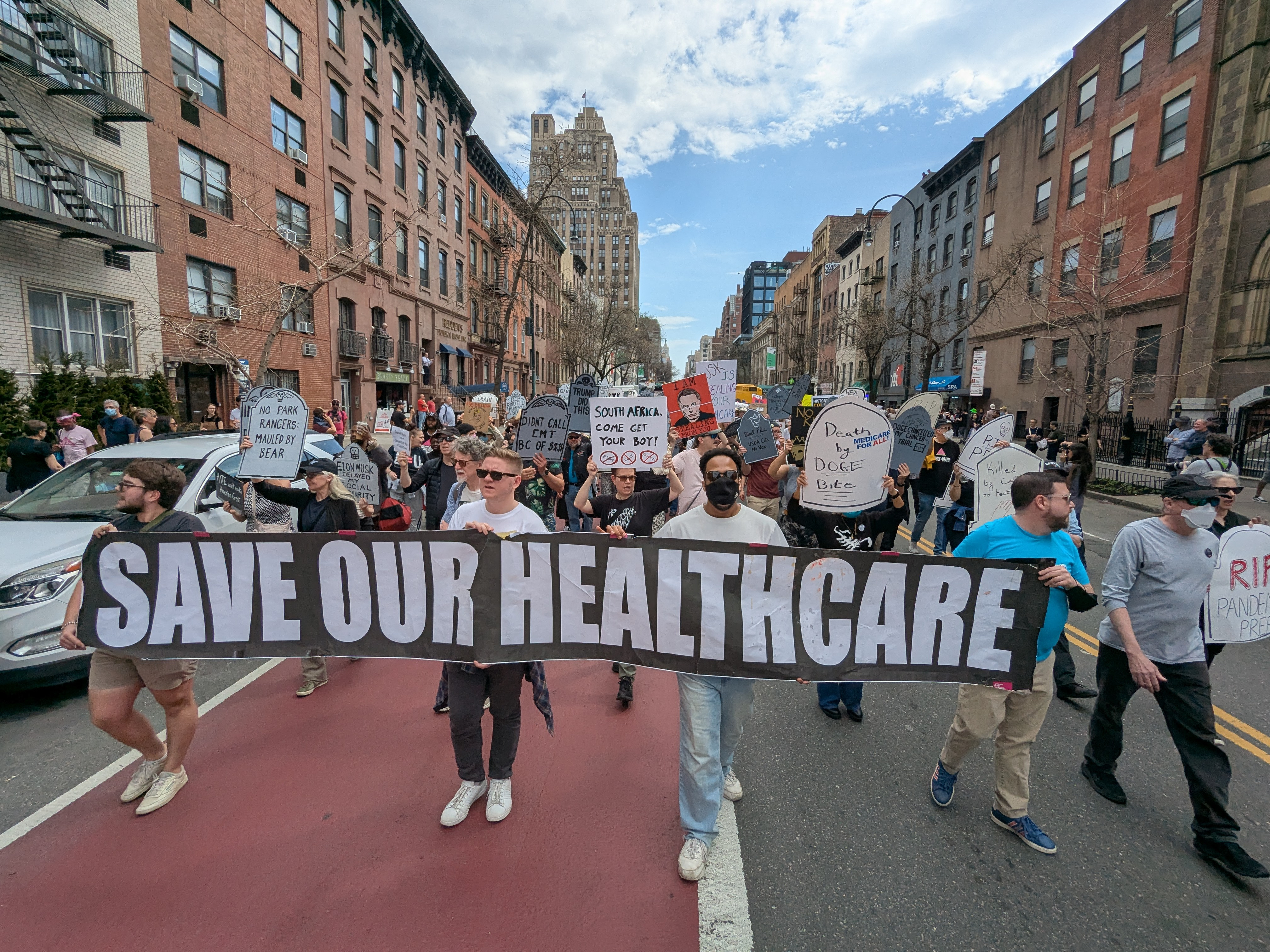 March of AIDS activists