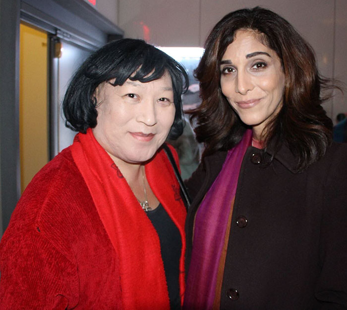 Pauline Park (L), with Pooya Mohseni (R) Pauline Park (L), with Pooya Mohseni (R)