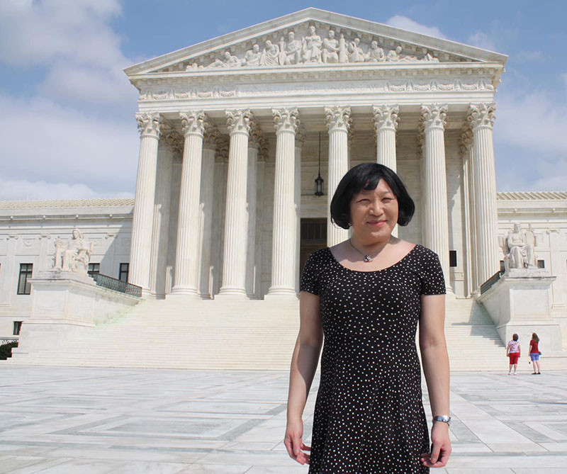 Pauline Park Outside of the US Supreme Court in 2014 Pauline Park Outside of the US Supreme Court in 2014